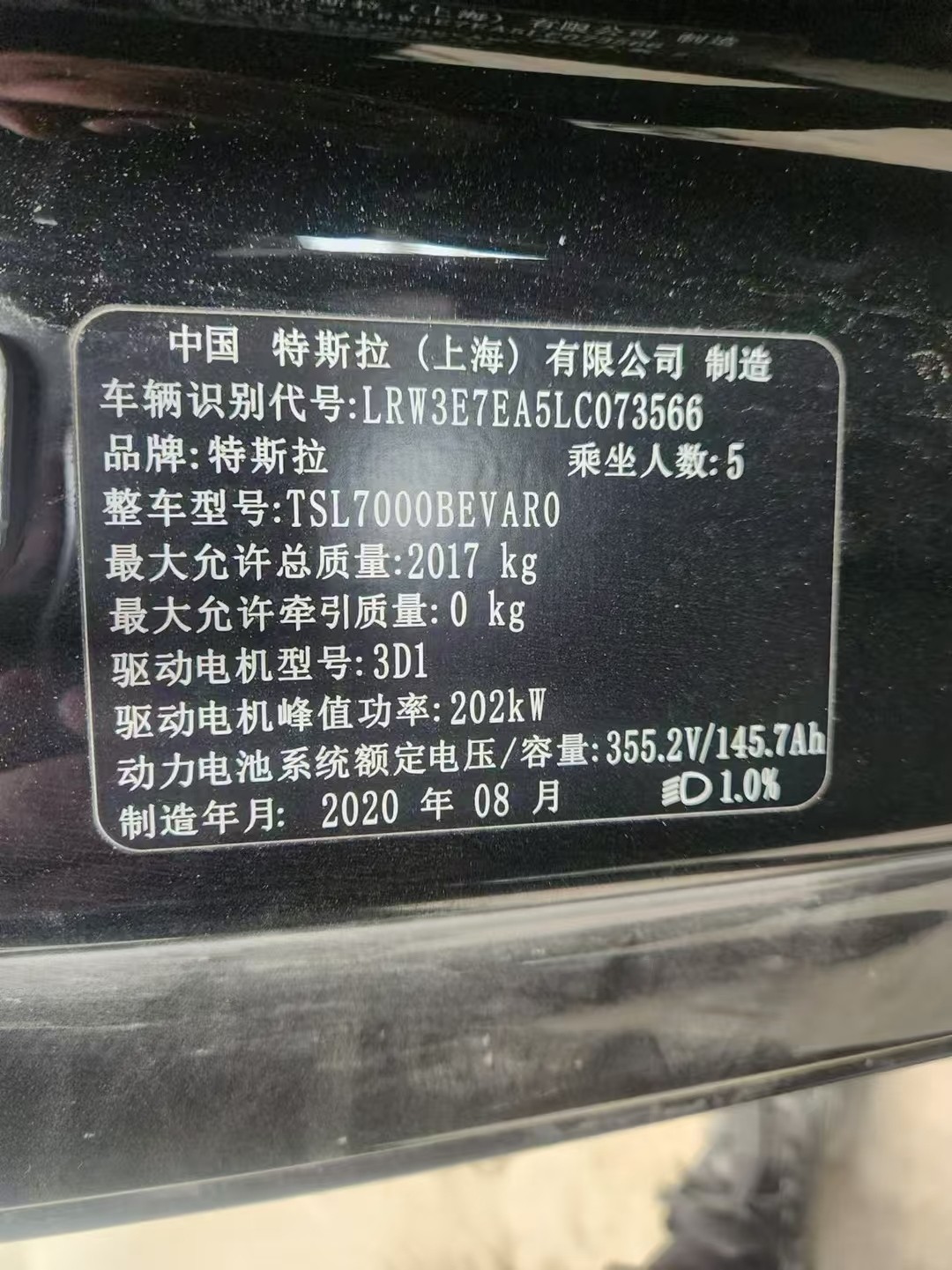 沈阳市20年特斯拉MODEL 3中型车9